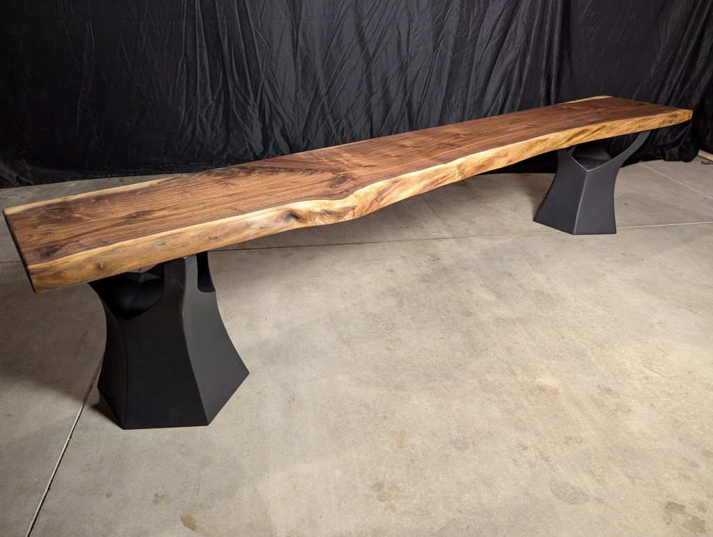 Live Edge Black Walnut Bench&nbsp;($1000)